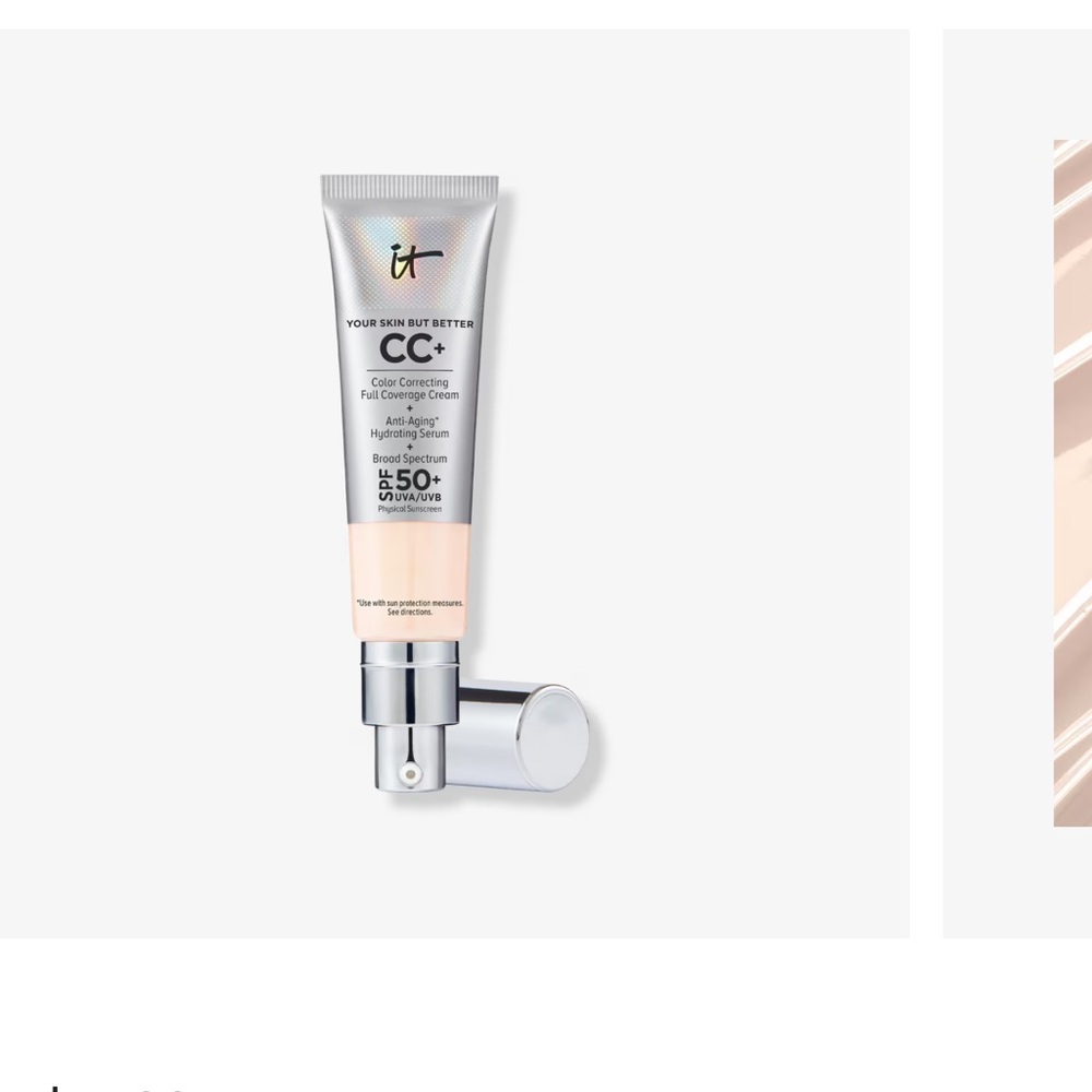 IT Cosmetics CC+ Cream SPF 50+ in fair beige